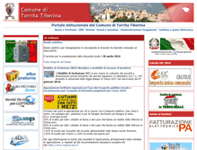 Tablet Screenshot of comune.torritatiberina.rm.it